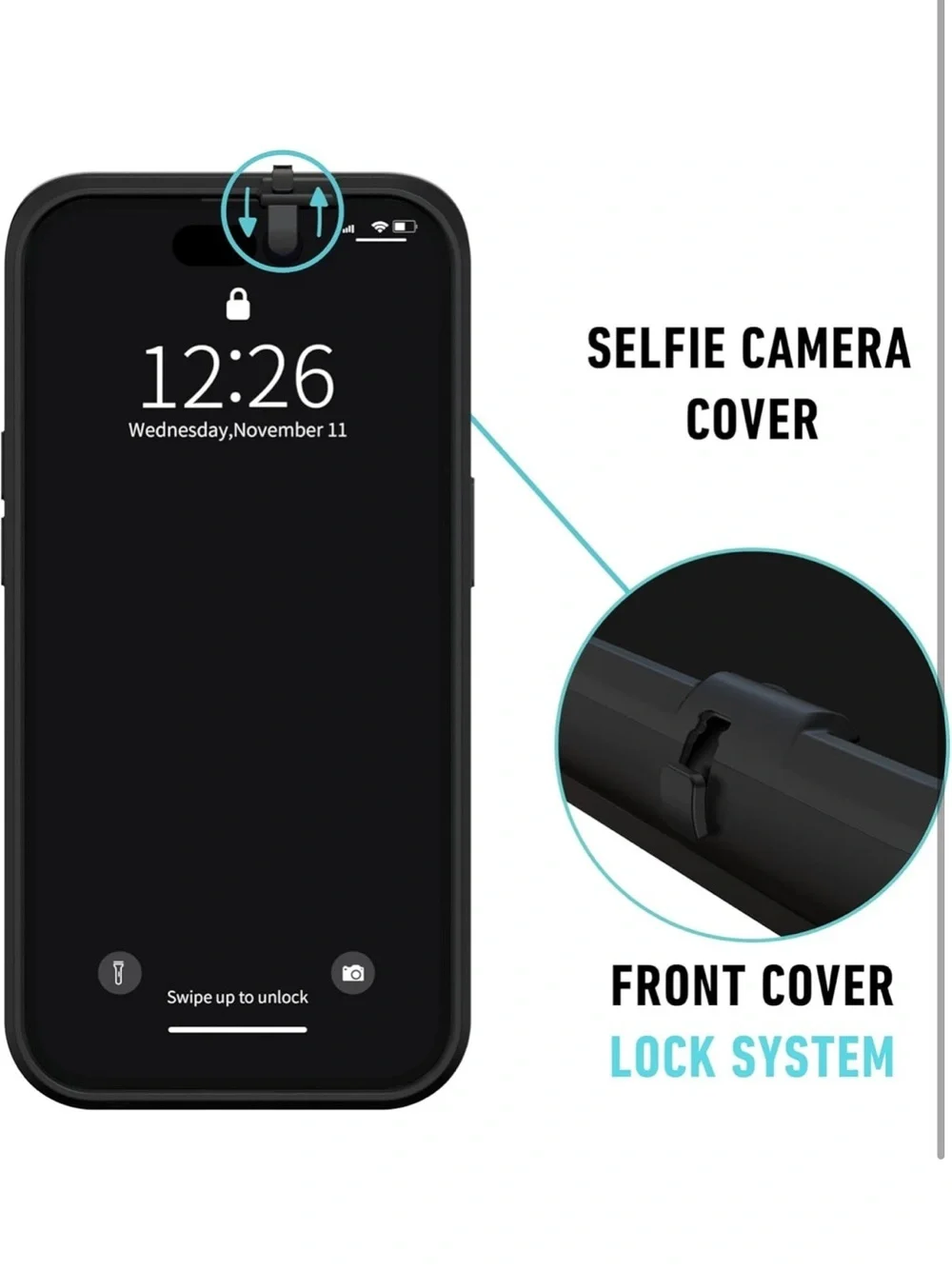 Spy-Fy IPhone 17 Privacy Case Front And Rear Camera Covers 998-lb3)